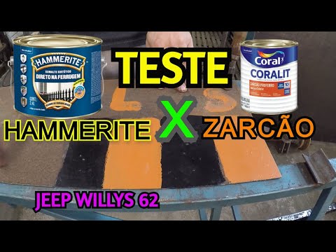 PINTURA CHASSI JEEP WILLYS - TESTE: HAMMERITE X ZARCÃO - EP. 88