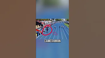 Cameraman Runs Faster Than The Athletes!