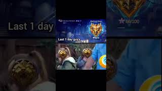 Only 1 Day Left 💀 #gamergirl #gameplay #mlb #mlbb