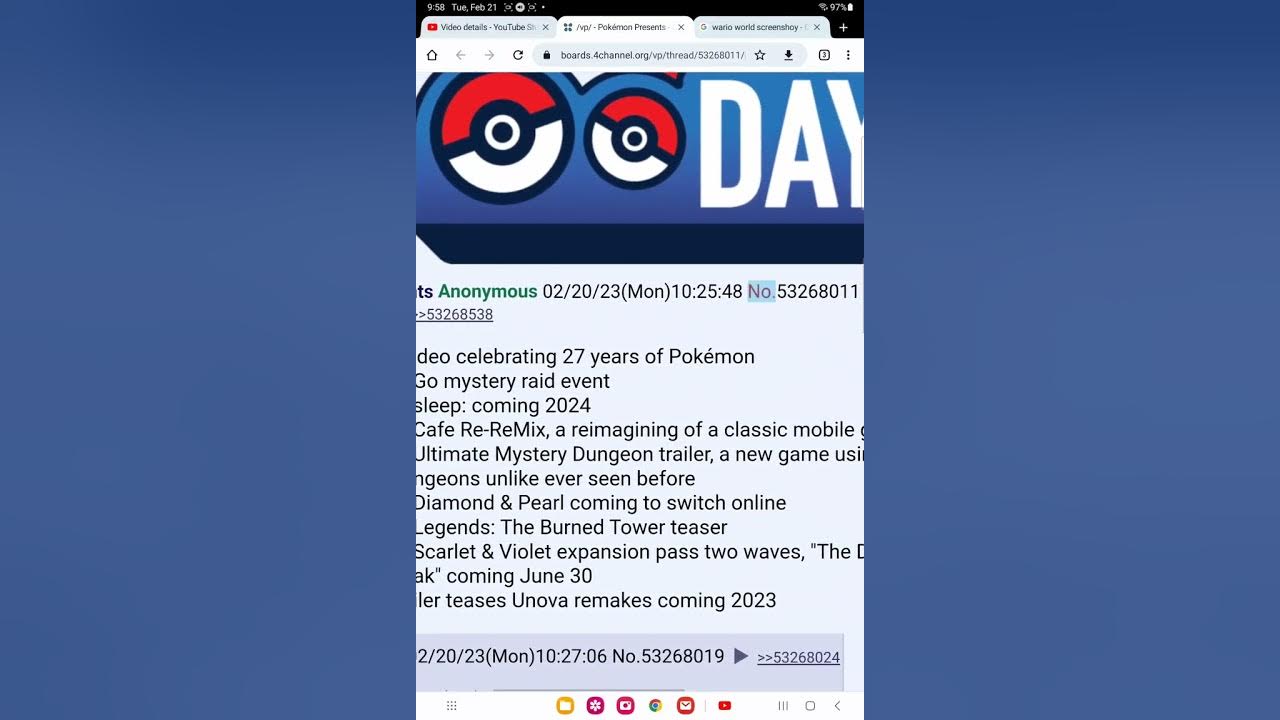 Pokémon presents leak YouTube
