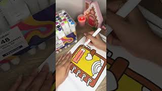 This one turned out so cute #coloringtok #coloringasmr