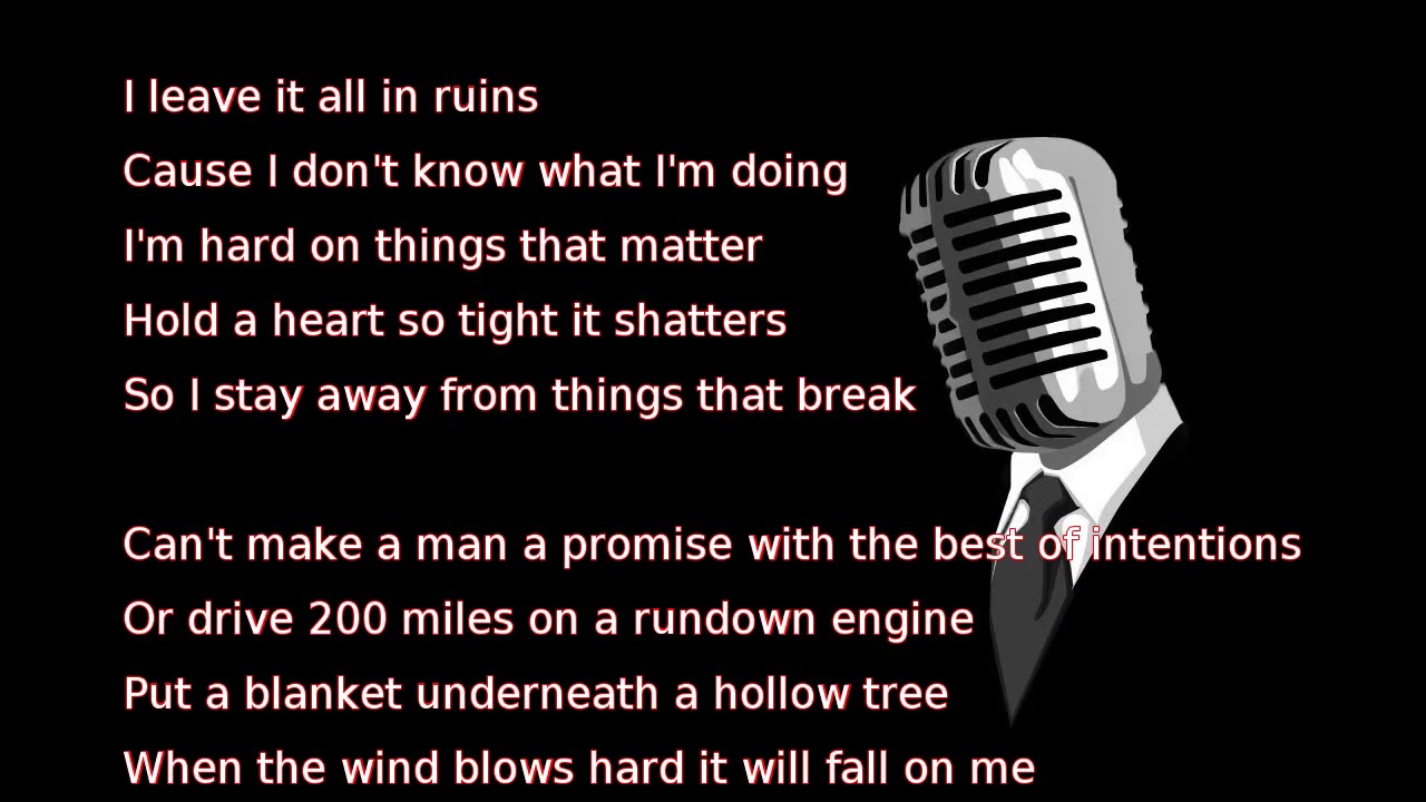 Things That Break Miranda Lambert Lyrics