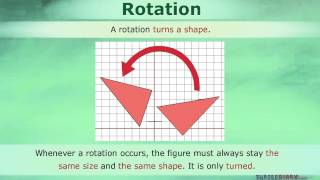 Transformation means movement of objects in the coordinate plane. Transformation can be done in a number of ways, including 