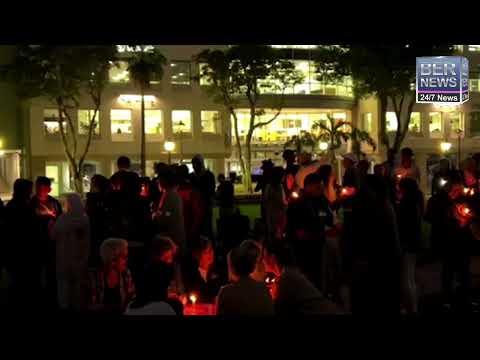 Candlelight Vigil At The 'Gather for Gaza' Event, Nov 13 2023
