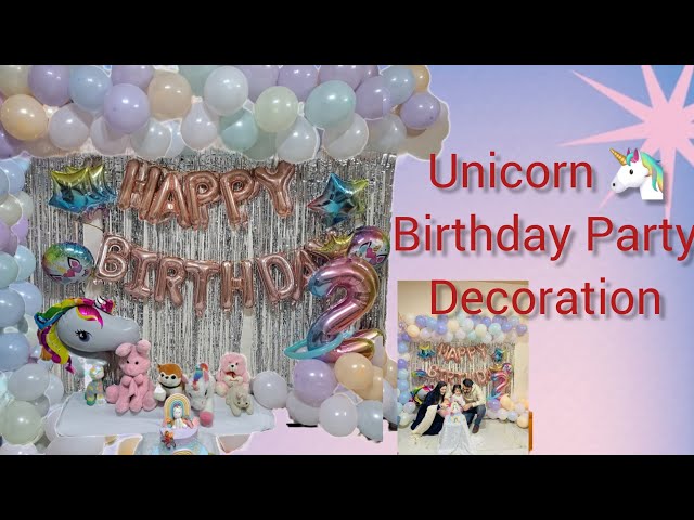 Unicorn Birthday Decoration at Home