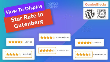 how to display star rate in gutenberg
