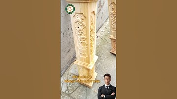 quy trình làm ra 2 trụ cầu thang gỗ. từ máy CNC.