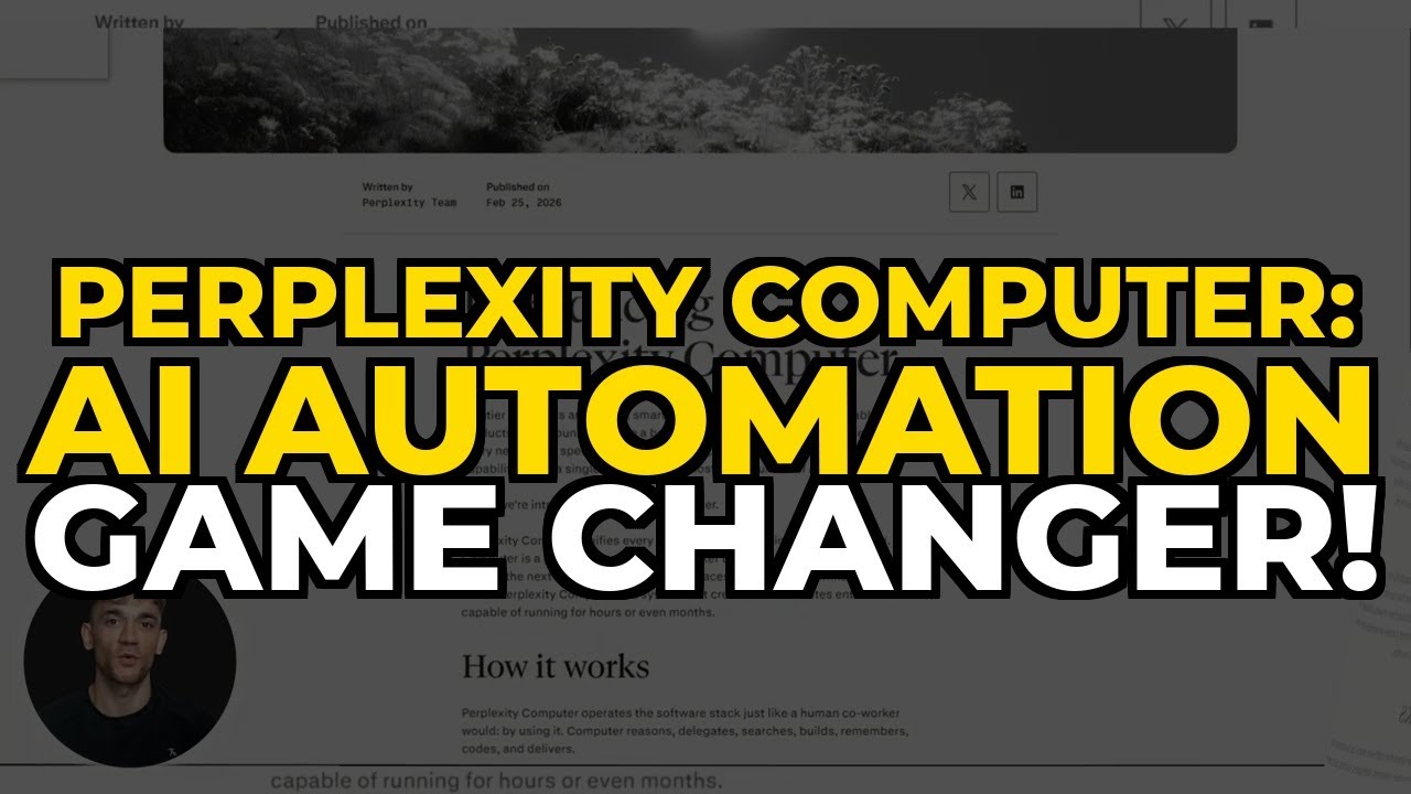 Perplexity Computer: AI Automation GAME CHANGER! - YouTube