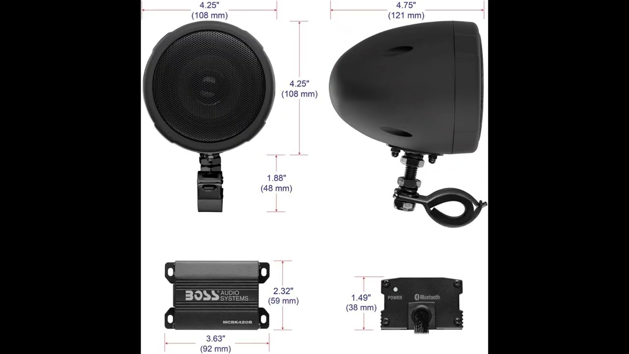 BOSS Audio MCBK420B Review: Best Bluetooth Motorcycle & ATV Speaker System?