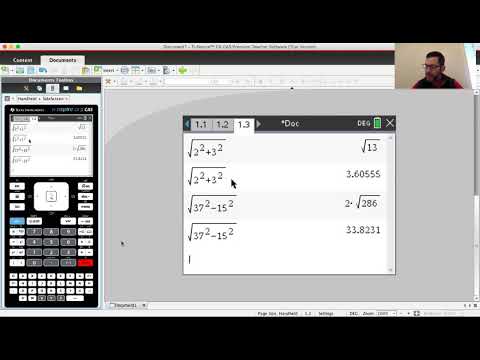 Pythagoras and Trigonometry on the Ti NSPIRE CAS Calculator