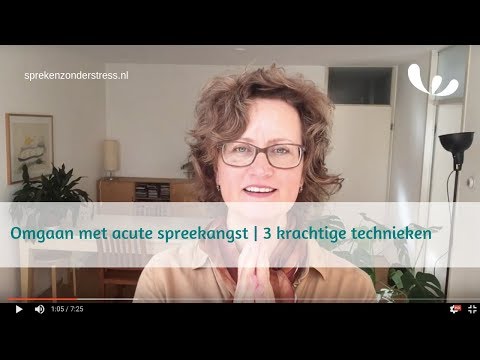 Omgaan met acute spreekangst