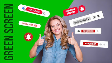 Subscribe button video | Green Screen Subscribe Like Comment video