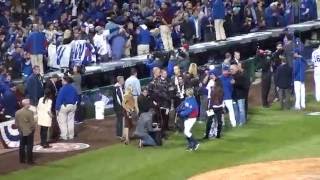 Wrigley Crowd Sings "GO CUBS GO" @ Game 2 Of 2016 NLDS