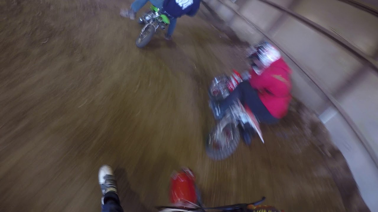 Rt62 Indoors Pit Bike race YouTube