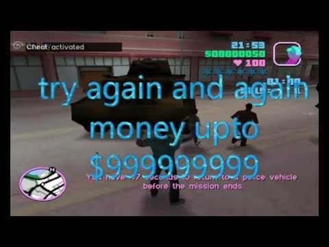 how to make unlimited money in gta vice city