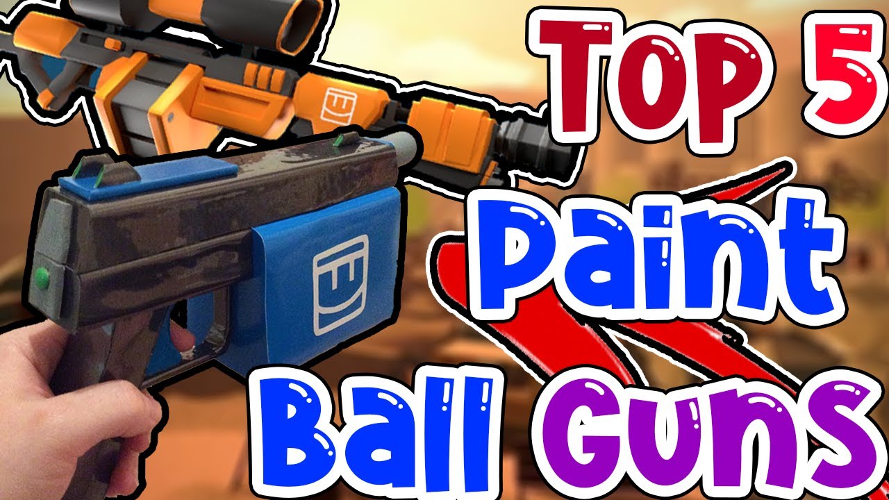 Top 5 Paint Ball Guns In Rec Room