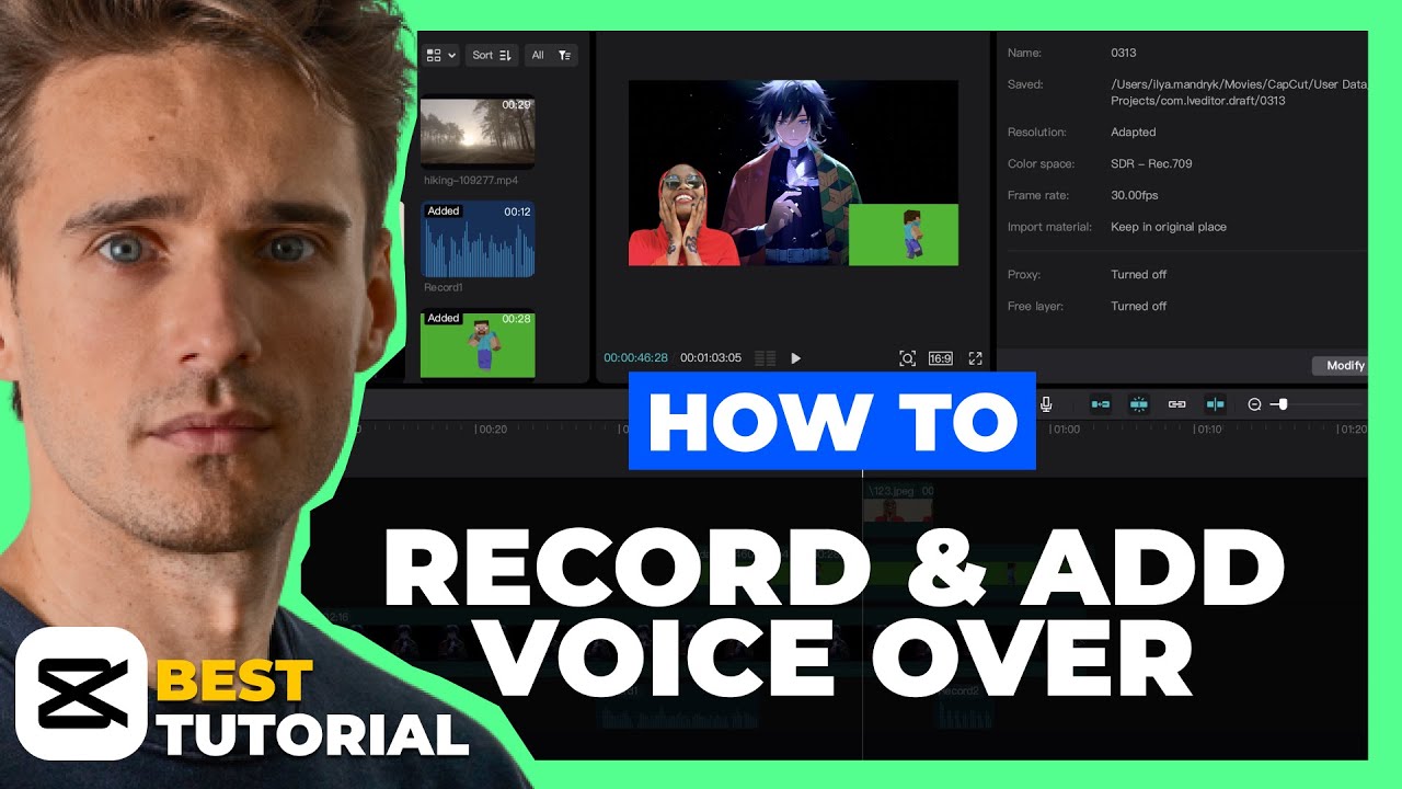 How To Add Audio And Voiceovers To Capcut