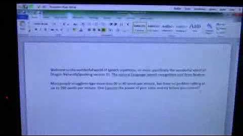 Nuance Dragon 11 video demo