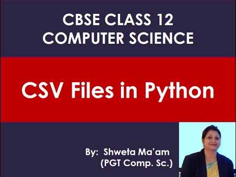 creating csv file in python for cbse class 12 - YouTube