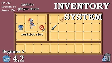update player stats and restrict equipment slot - Inventorysystem Part 4-Learn Godot 4 - no talking