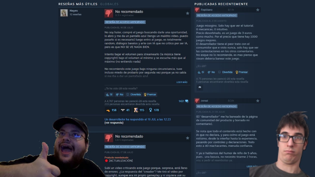 Rangu y Eric contra el juego del influencer español que llora mucho
