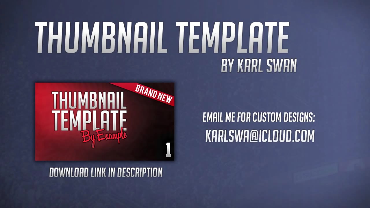 Download Free Video Thumbnail Template PSD | 2016 - YouTube