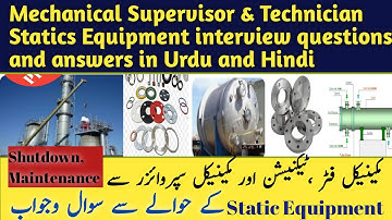 Mechanical Fitter, Technician, Supervisor interview questions answers in Urdu and Hindi|@InecoTv