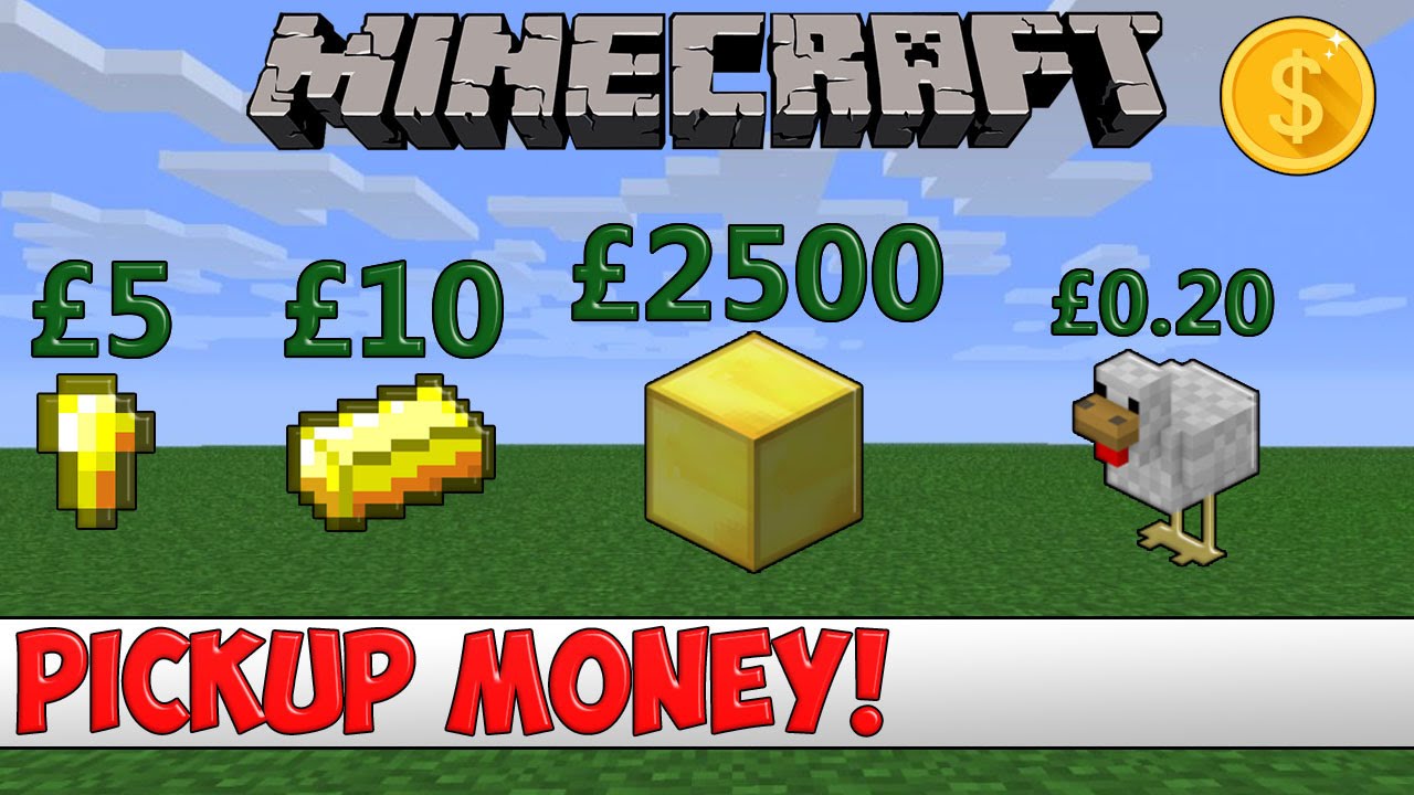 Minecraft Plugin Tutorial Pickup Money YouTube