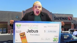 $5,000,000 LOTTERY WINNER! At My Store! I Bought Every Lottery Ticket In The Machine
