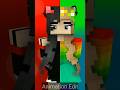 Girls dance animation minecraft #minecraft #shorts