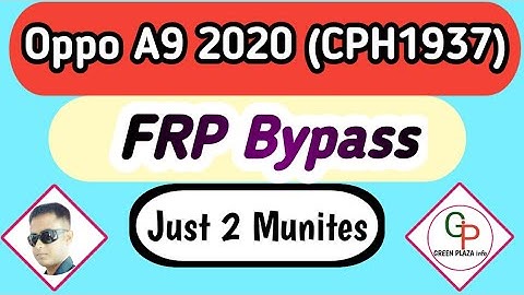 OPPO A9 2020 (CPH1937) Frp Bypass |Oppo A9 2020 Frp Bypass Androidb11|Google Account Bypass A9 2020