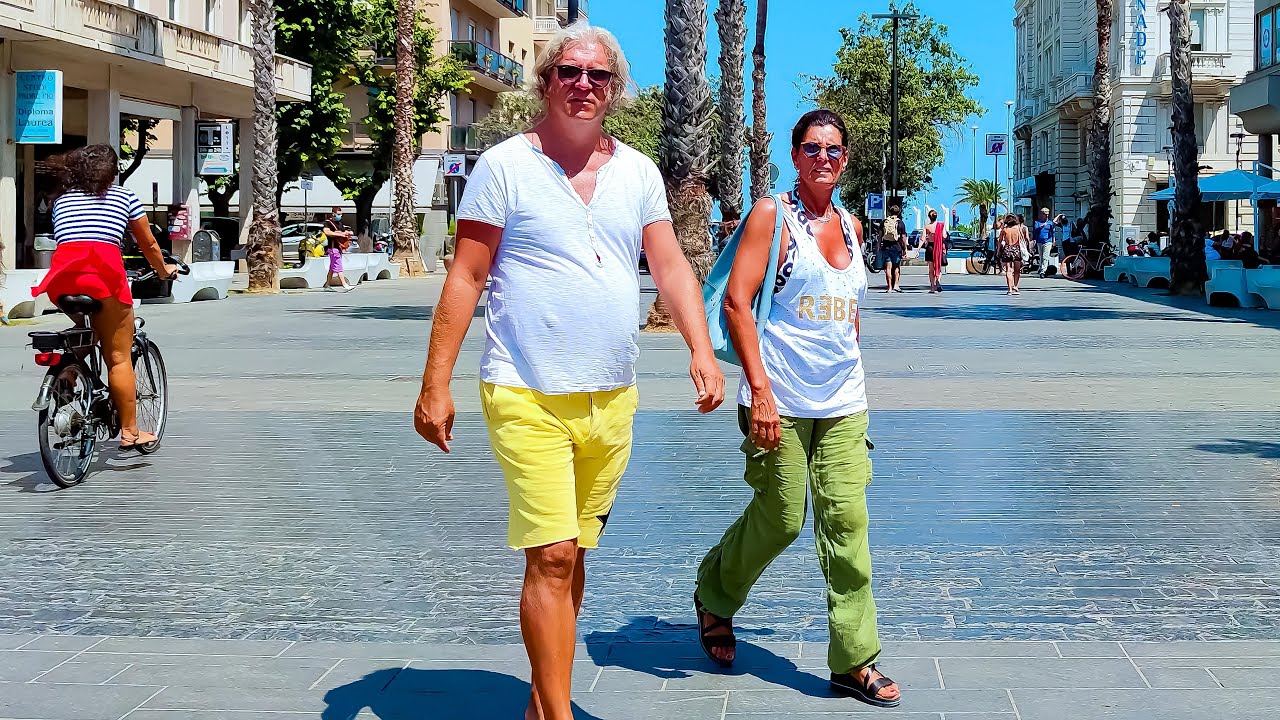 SUNNY PESCARA. Italy - 4k Walking Tour around the City - Travel Guide. trends, moda #Italy