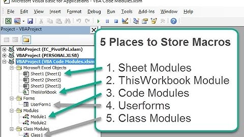 How To Create Vba Code Modules In Excel