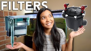 Best FILTER for Turtle Tanks  Canister VS Power Filter?!