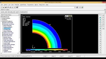Ansys Tutorials - Symmetric Circular Cylinder Analysis in Ansys