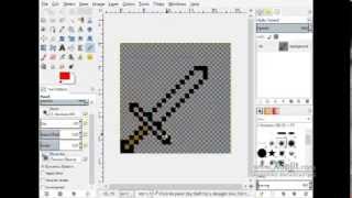 How to Make a Sword Sprite (Gimp)