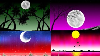 How To Paint In Computer | microsoft paint tutorial | ms paint | computer drawing | scenery drawing