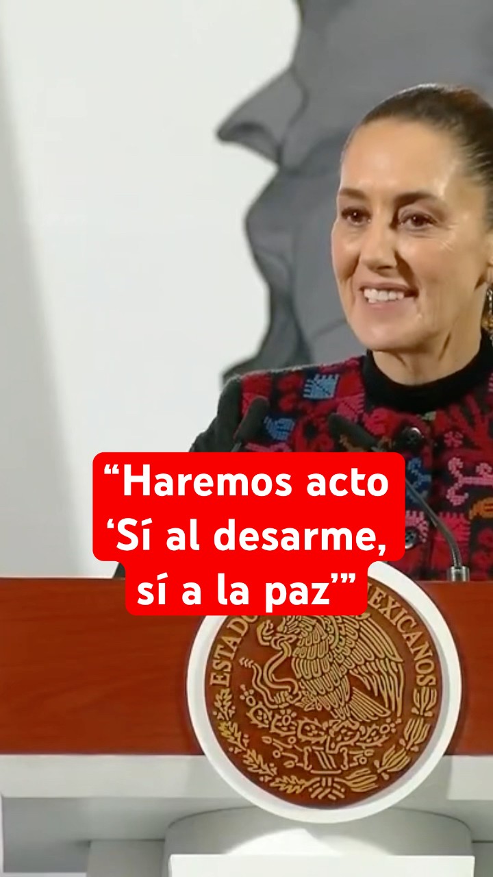 Sheinbaum implementa programa 'Sí al Desarme, Sí a la Paz' en la Basílica de Guadalupe #shorts