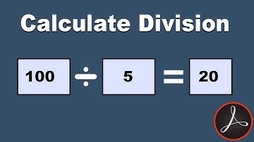 how to calculate division in fillable pdf form using adobe acrobat pro 2017