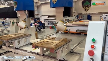 Máy CNC 3d 5 Trục 2 Đầu Độc Lập PRO-Master-T4x2, chạy 2 phôi cùng lúc