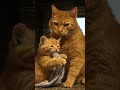 Orange Chubby Cat Traveling with His Chubby Orange Kitten #trending #cat #shortfeed #youtubeshorts