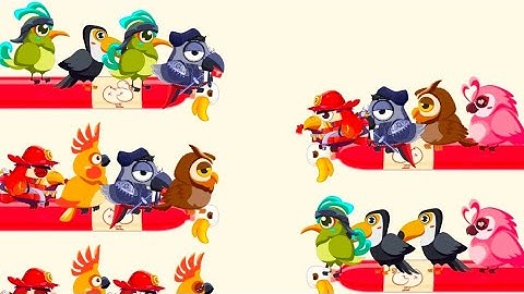 Bird Sort Color Puzzle Level 9 - 13