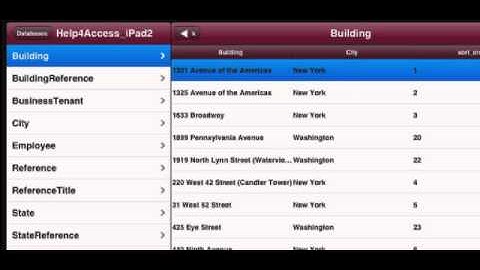 Help4Access.com - Demo MS Access running on iPad2, iPhone and Cloud - PART 1