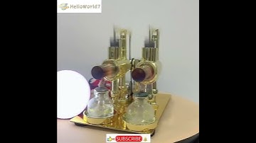 #helloworld7#ENJOMOR Golden Balance Stirling Generator #stirling engine#steampunk