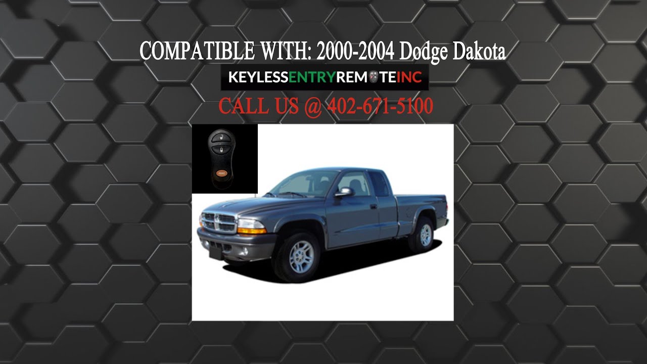 How To Replace Dodge Dakota Key Fob Battery 2000 2004 - YouTube