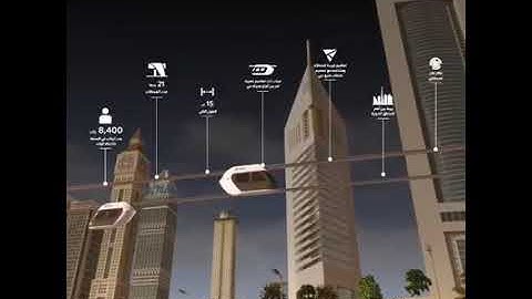 Skypods, the sophisticated transportation system of the city, will connect the most important areas