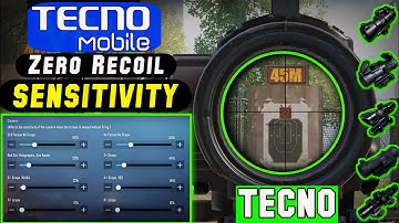 PUBG MOBILE/BGMI SENSITIVITY SETTINGS TECNO MOBILES 2024😱 BGMI Tecno Device Sensitivity Setting 2024