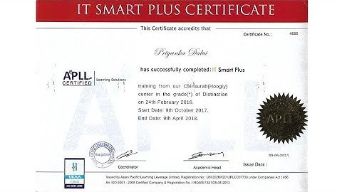 APLL IT Smart Plus Certificate Review 2022