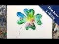 Four Leaf Clover Painting Time Lapse - Kleeblatt malen im Zeitraffer