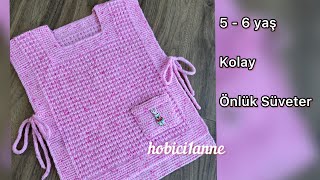 Önlük Süveter Yapımı 5-6 Yaş